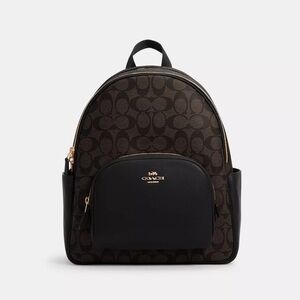Coach Court Backpack In Signature Canvas
